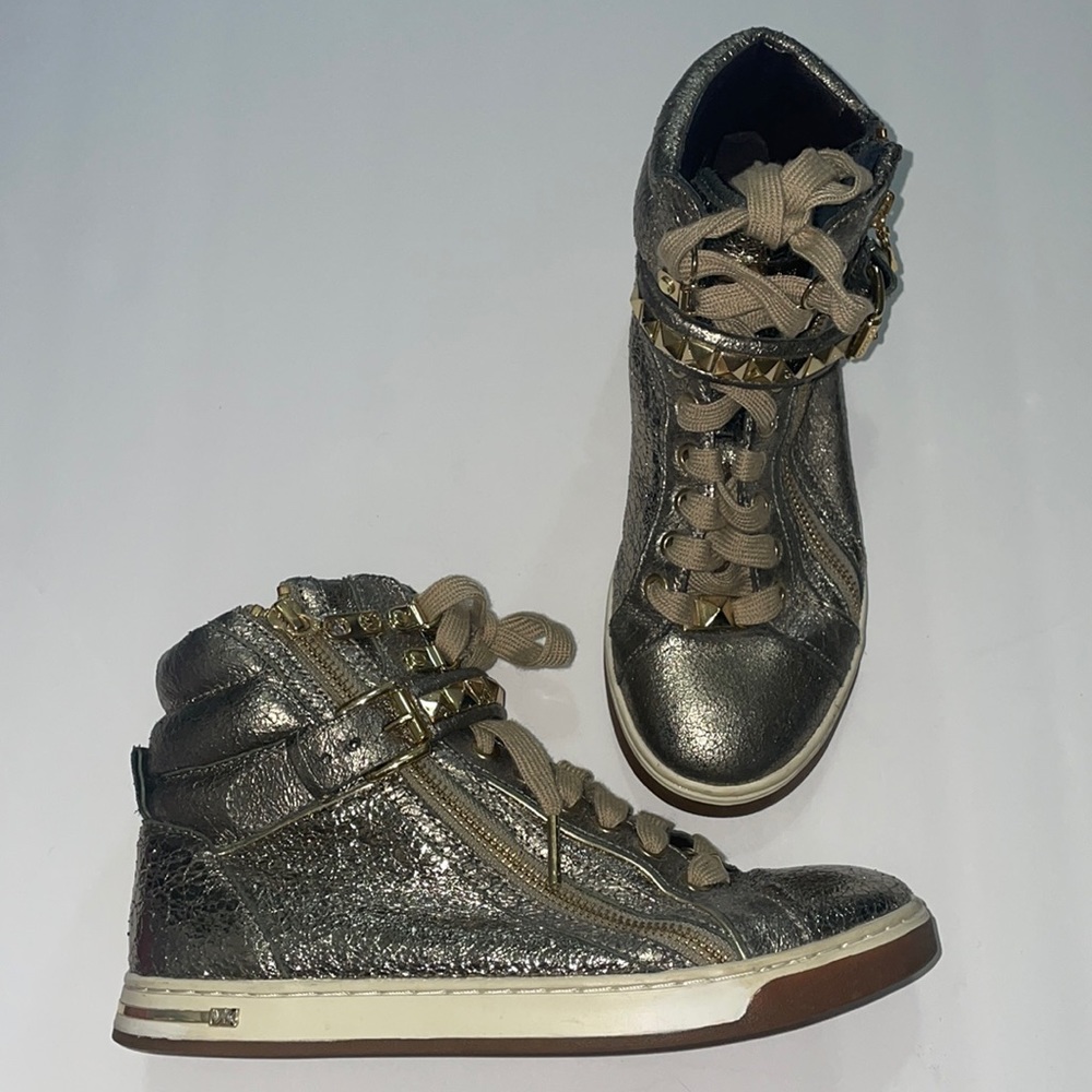 Gold Michael Kors sneakers
